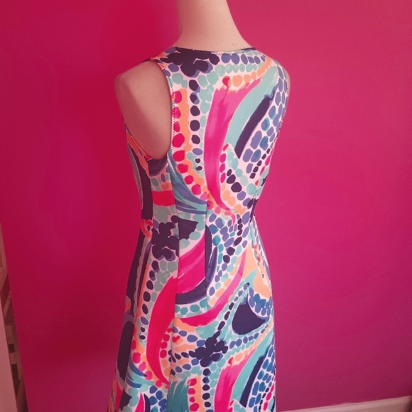 Lilly Pulitzer Ladies "Sally" Scuba Knit Fit & Flare Dress (Size Small) - Picture 6 of 11